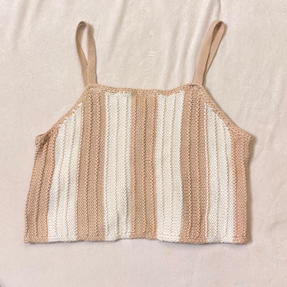 Carly Jean Los Angeles Striped Knit Top